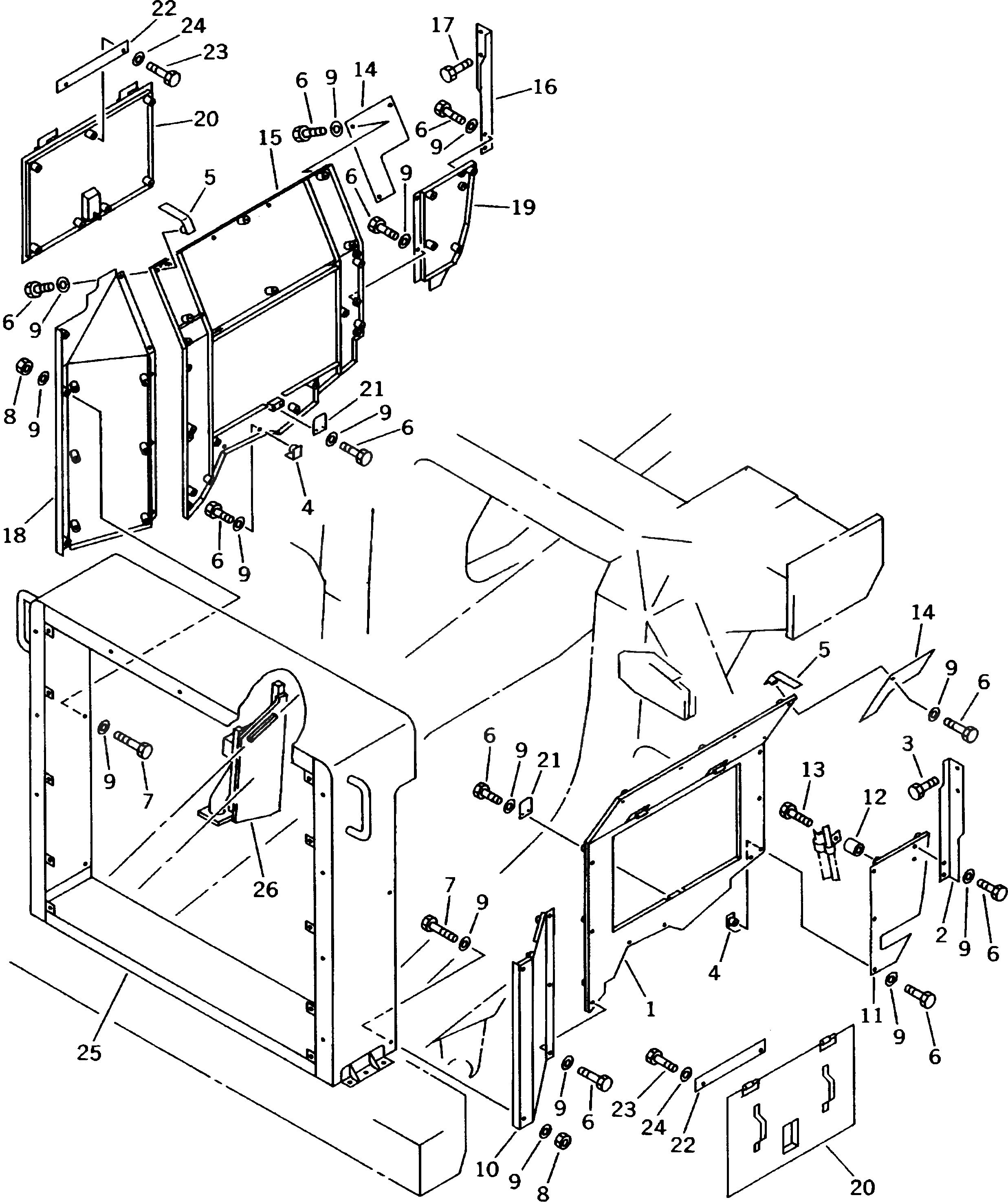 Крышка 561-89-63961 Komatsu
