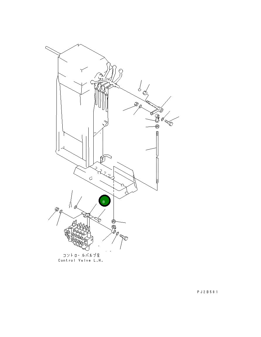 Рычаг 23B-43-13160 Komatsu