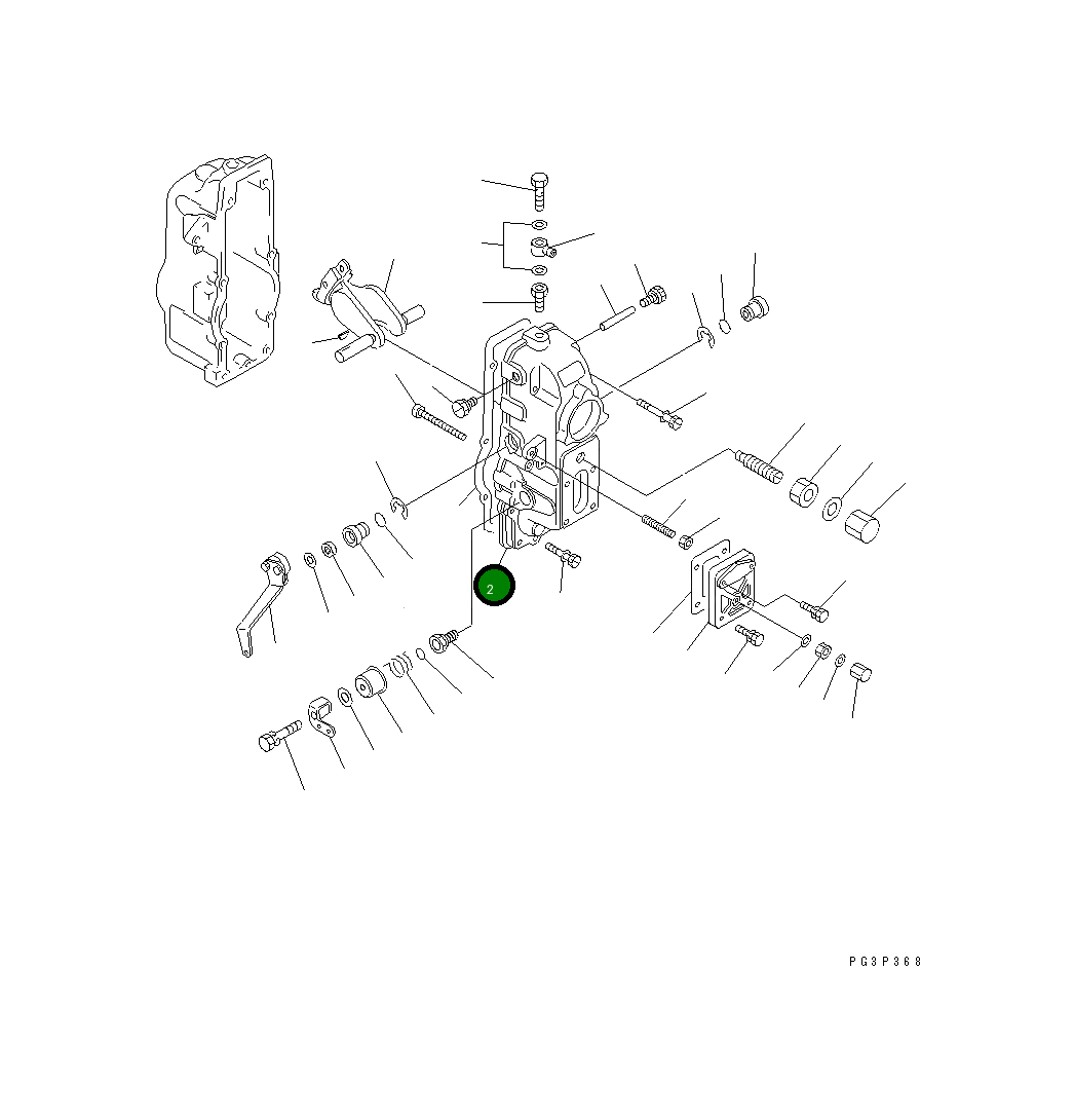 Крышка DK154520-6020 Komatsu