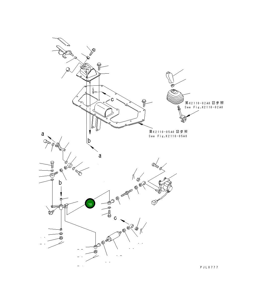 Рычаг 198-43-51182 Komatsu