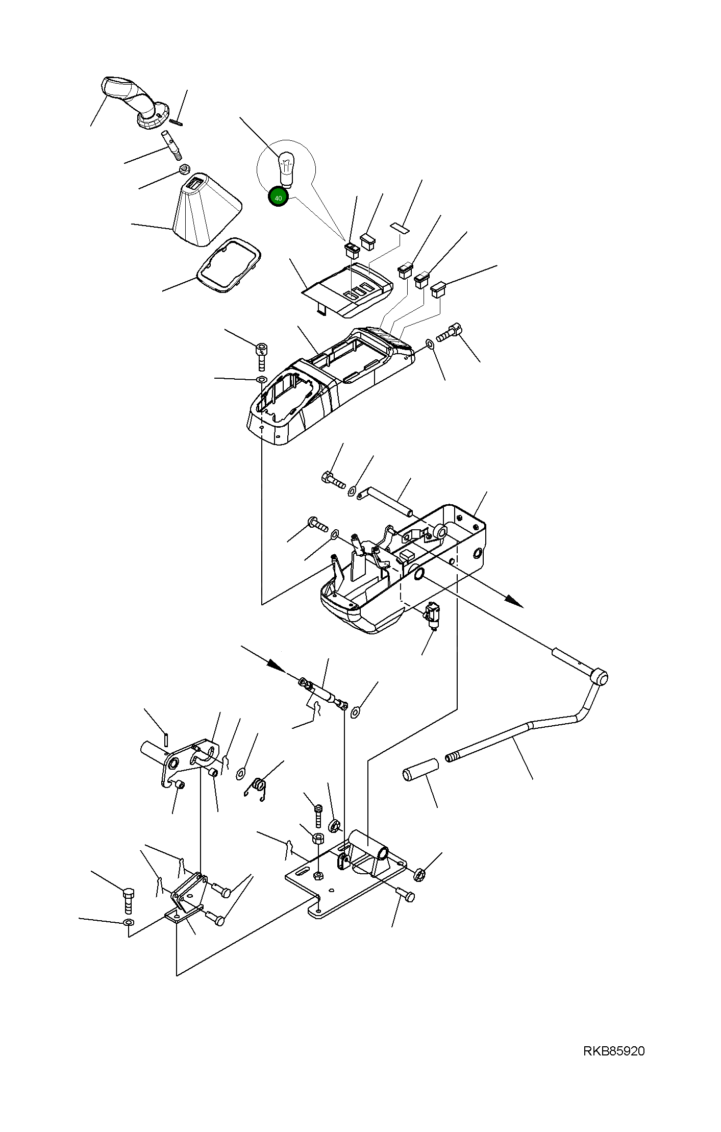 Рычаг 2A1-43-11110 Komatsu