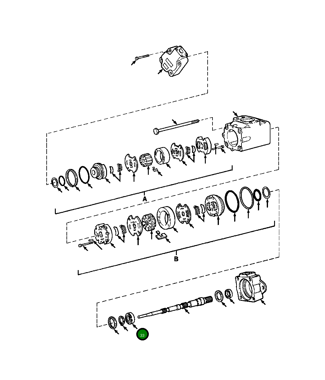 Подшипник 164 372 H1 Komatsu