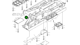Крышка 21T-54-67630  Komatsu