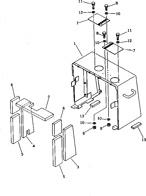 Крышка 418-Z97-1730  Komatsu