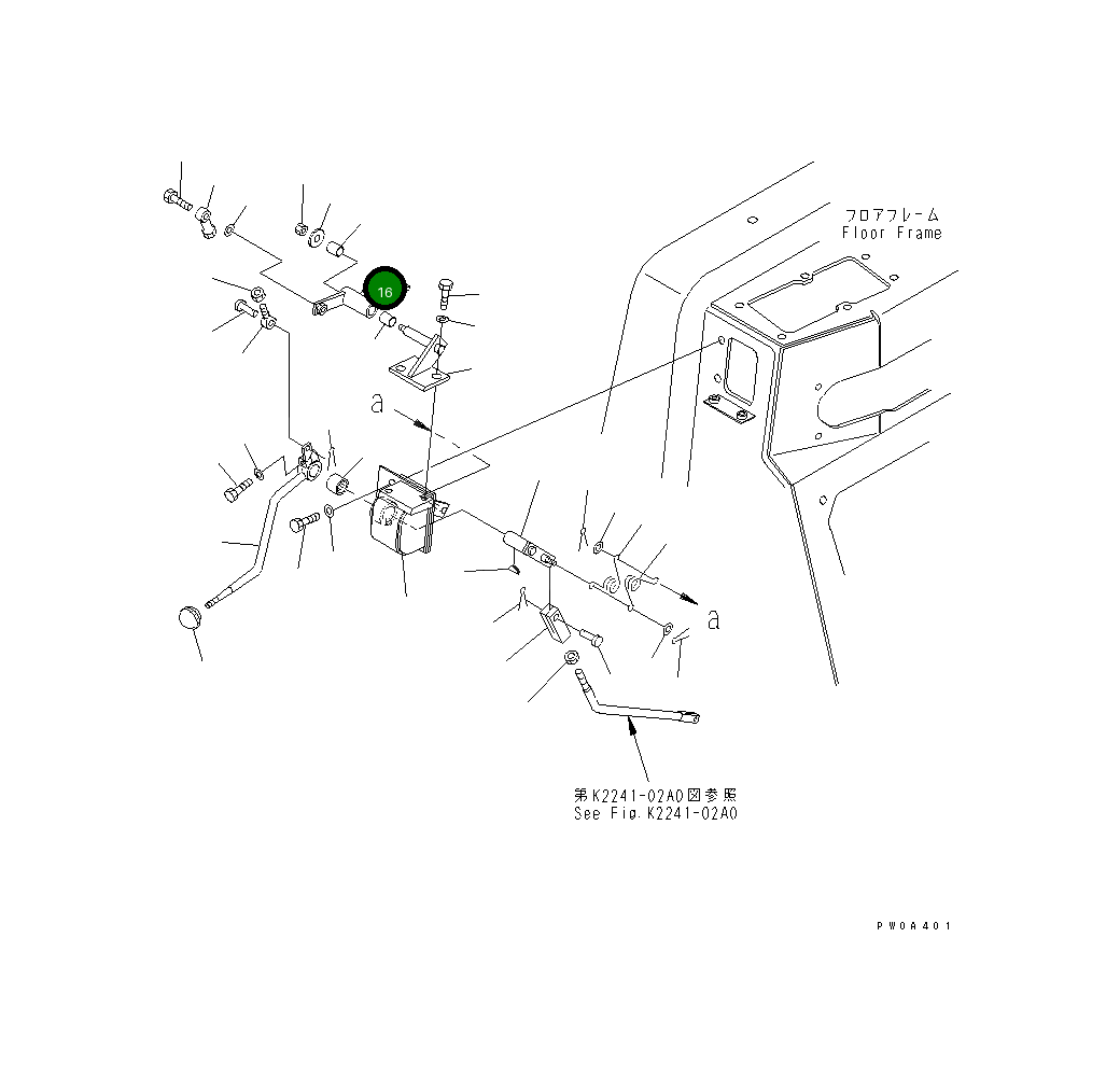 Рычаг 134-43-64341 Komatsu