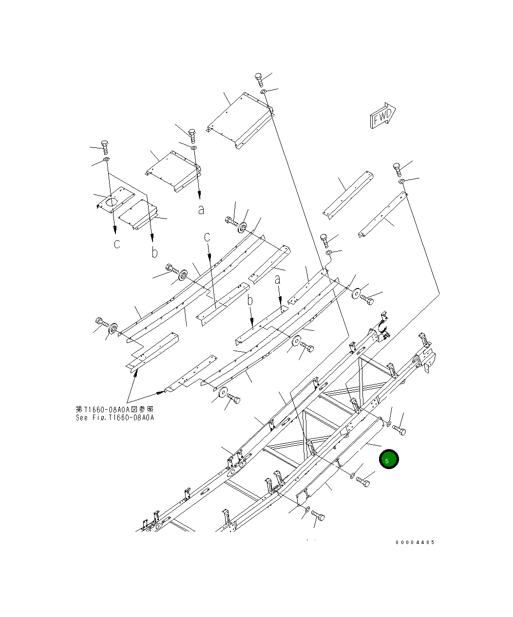 Крышка 8255-75-4611 Komatsu