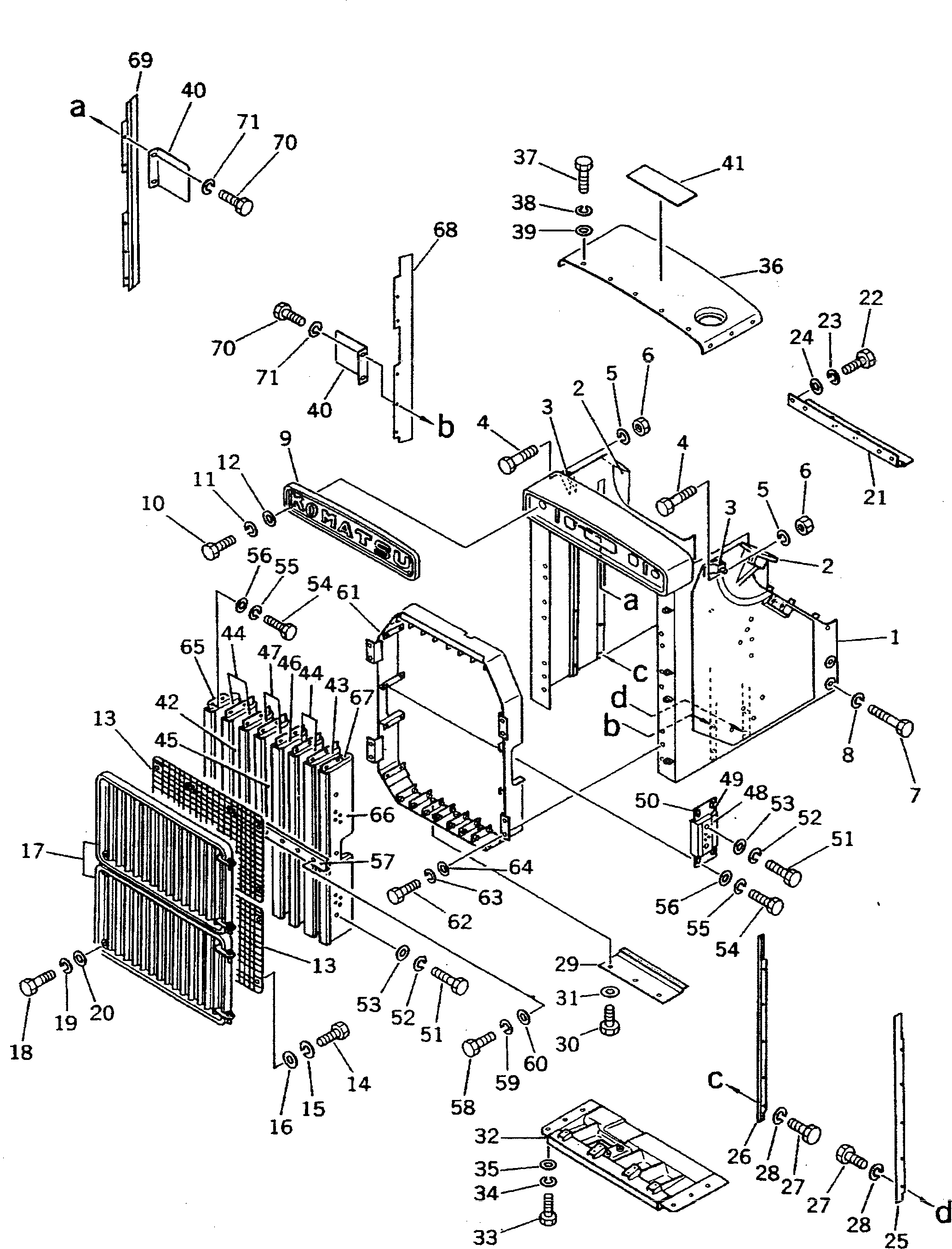 Пластина 195-54-11282 Komatsu