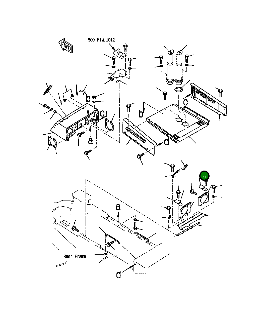 Крышка 427-54-13590  Komatsu