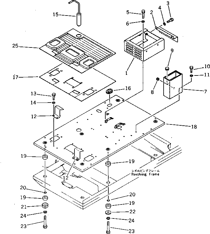 Крышка 21K-54-25211 Komatsu