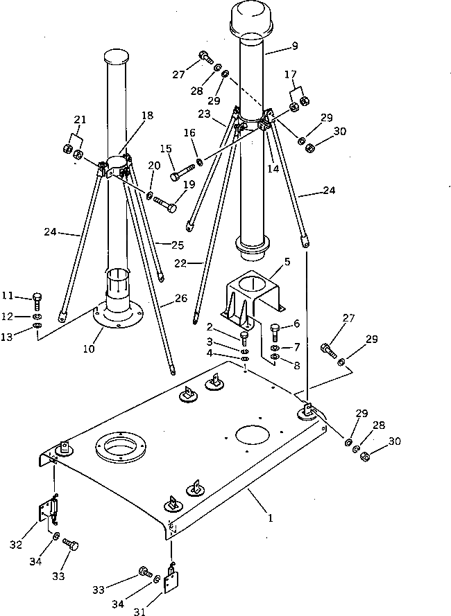 Крышка 144-54-55720 Komatsu