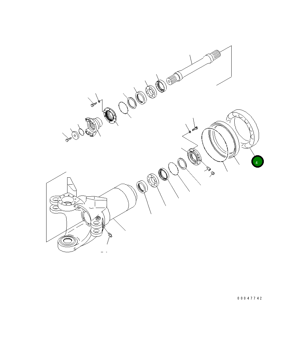 Подшипник 56B-46-13460 Komatsu