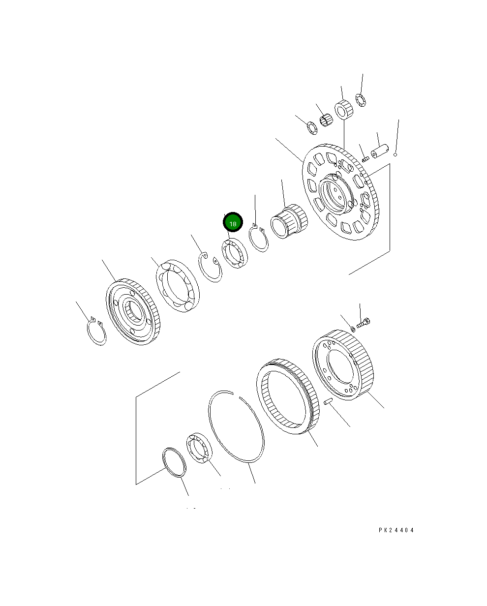 Подшипник 06000-06916 Komatsu