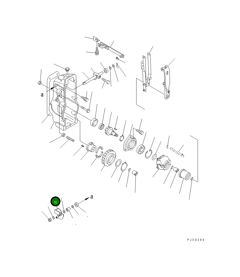 Рычаг DK154381-9820 Komatsu