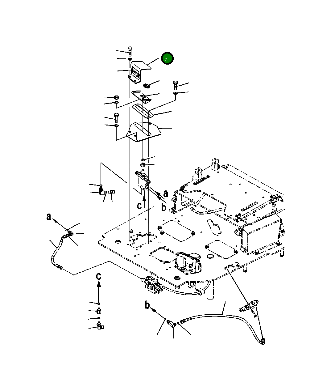 Крышка 22P-53-13161  Komatsu