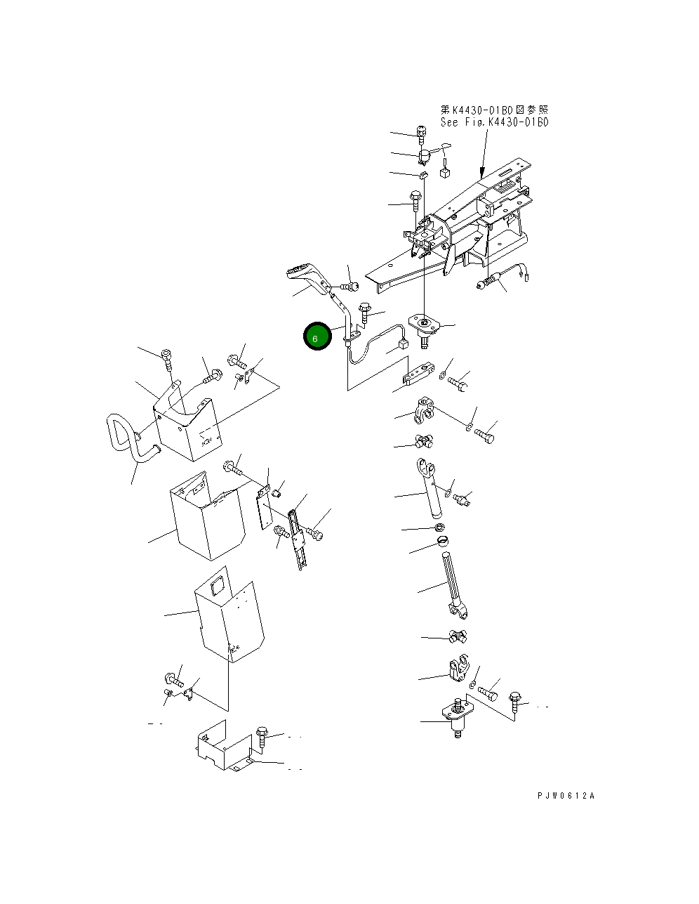 Рычаг 42C-S33-1120 Komatsu