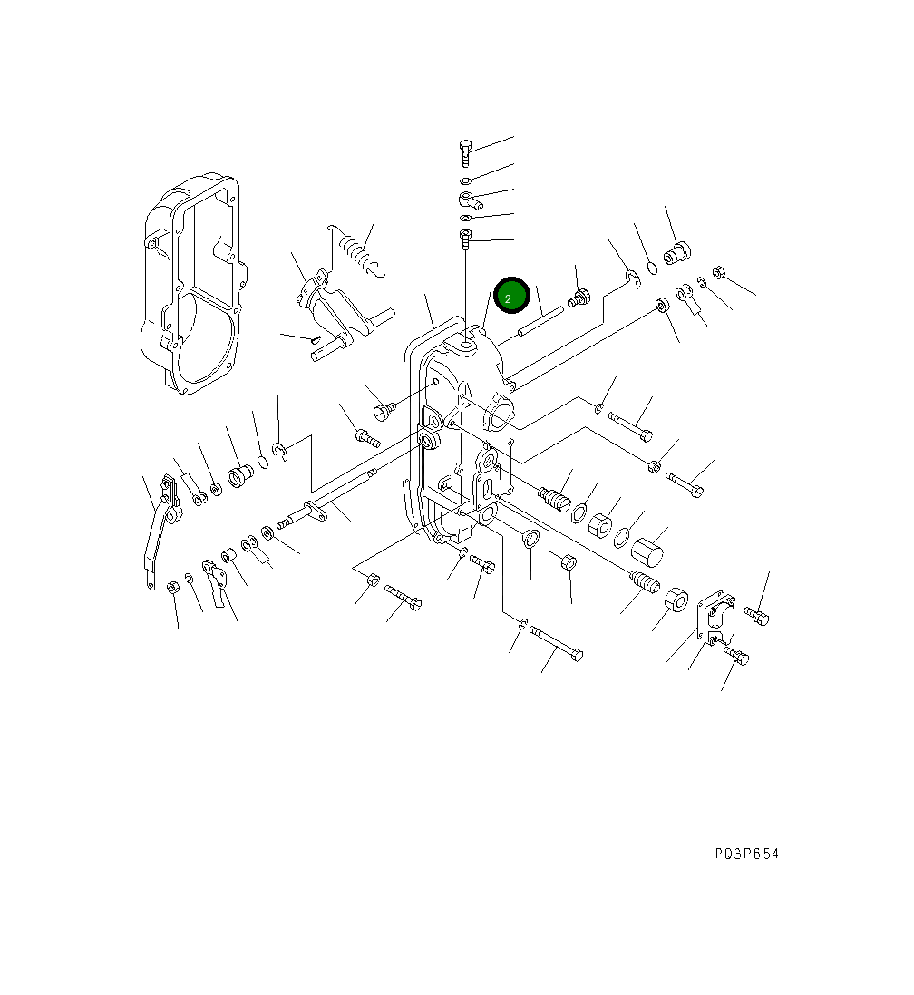 Крышка DK154522-0620 Komatsu