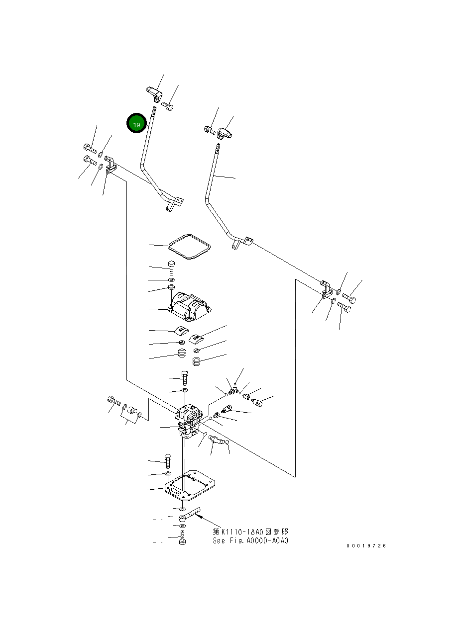 Рычаг 20Y-54-26770 Komatsu