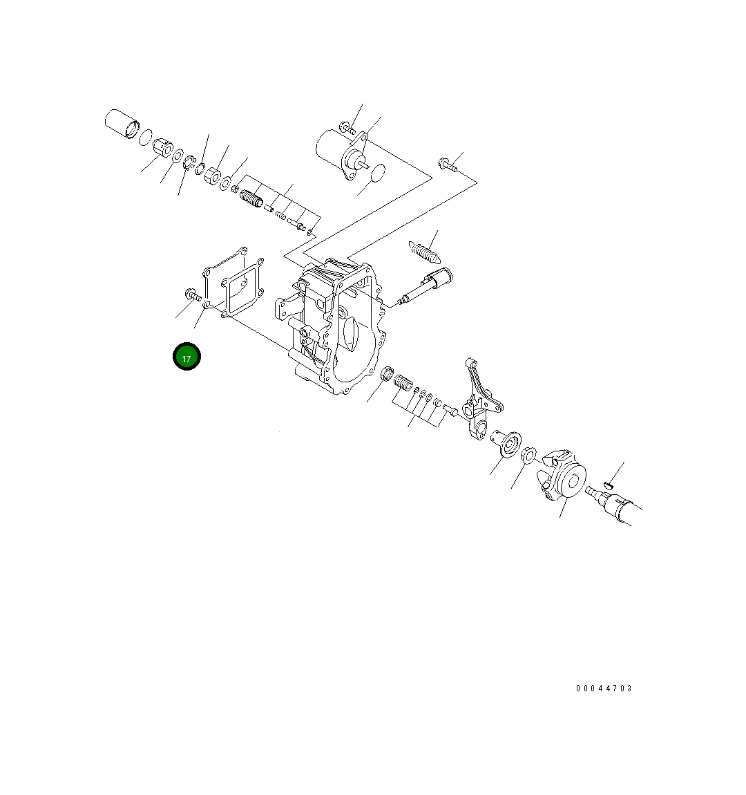 Крышка YM129642-61060  Komatsu