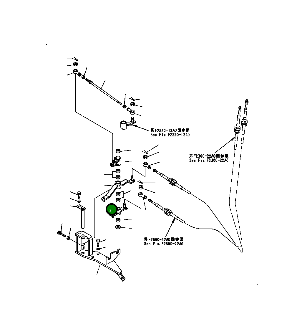 Рычаг 124-43-51192  Komatsu
