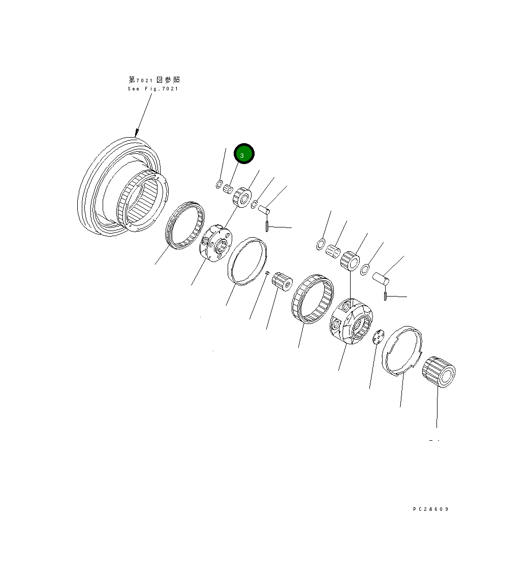 Подшипник 20G-26-11240 Komatsu