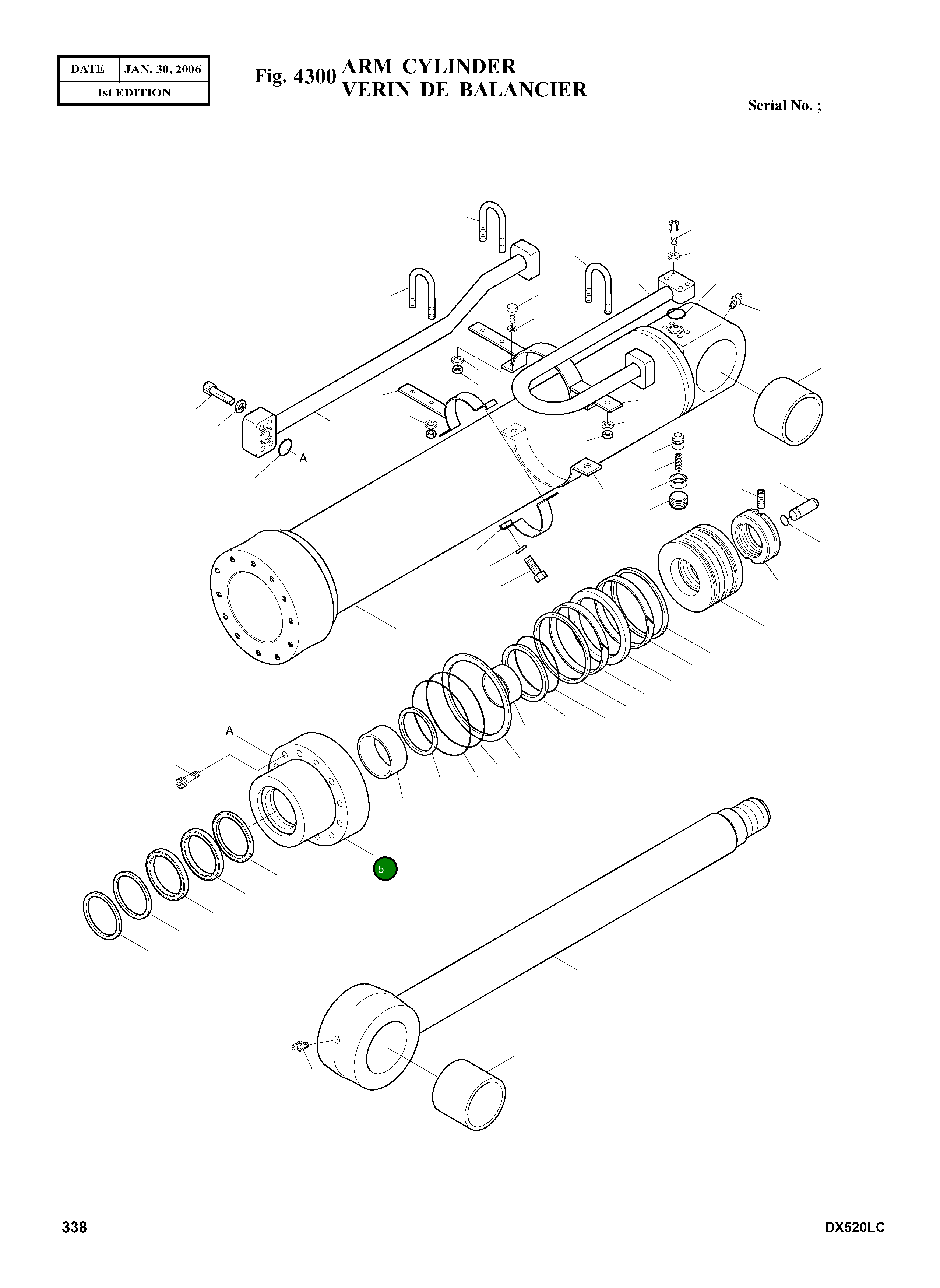 Крышка, ROD K9001959 Komatsu