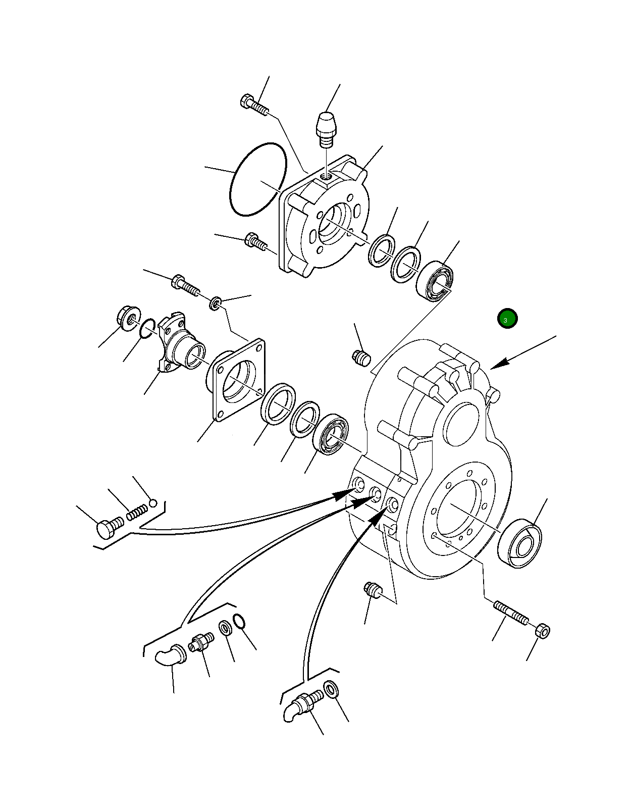 Крышка 22E-22-11130  Komatsu