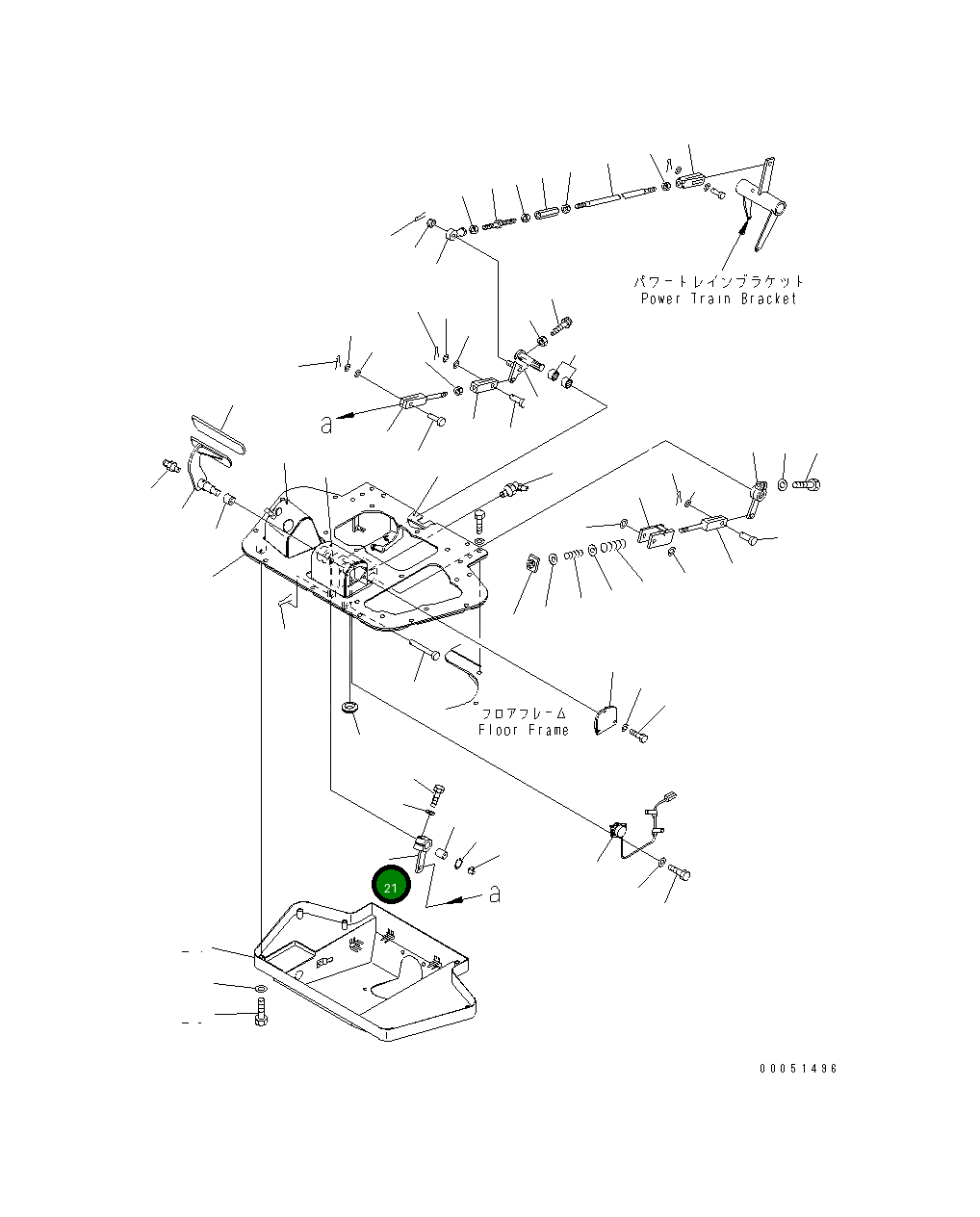Рычаг 198-43-61561 Komatsu