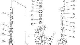 Корпус и поршень A 700-61-00041 Komatsu