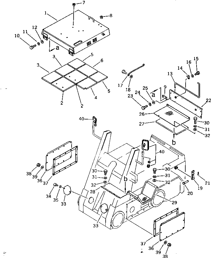 Крышка FF7814-54410 Komatsu