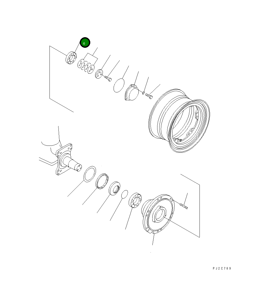 Подшипник 06000-32218 Komatsu