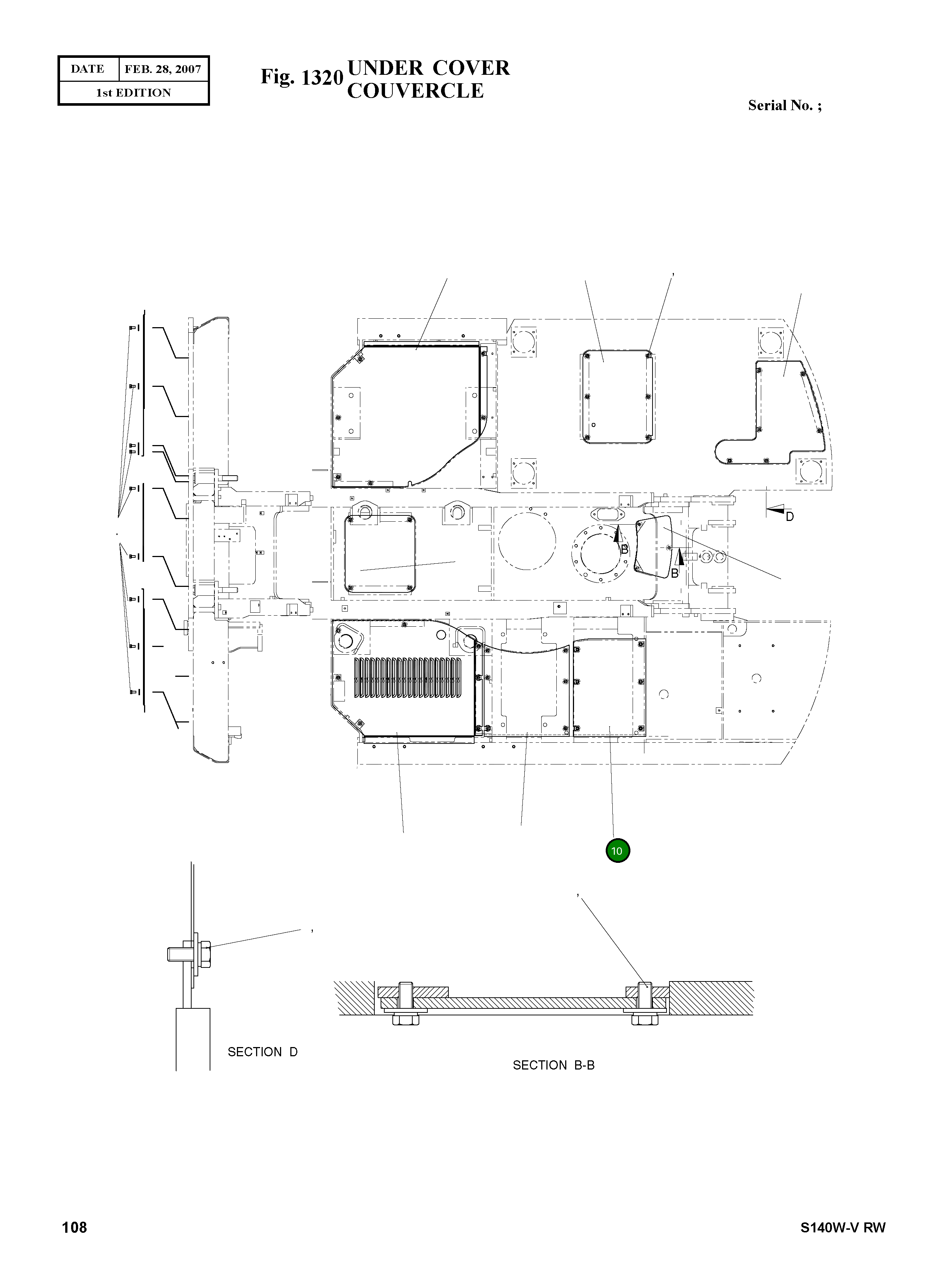 Крышка 9621-1099 Komatsu