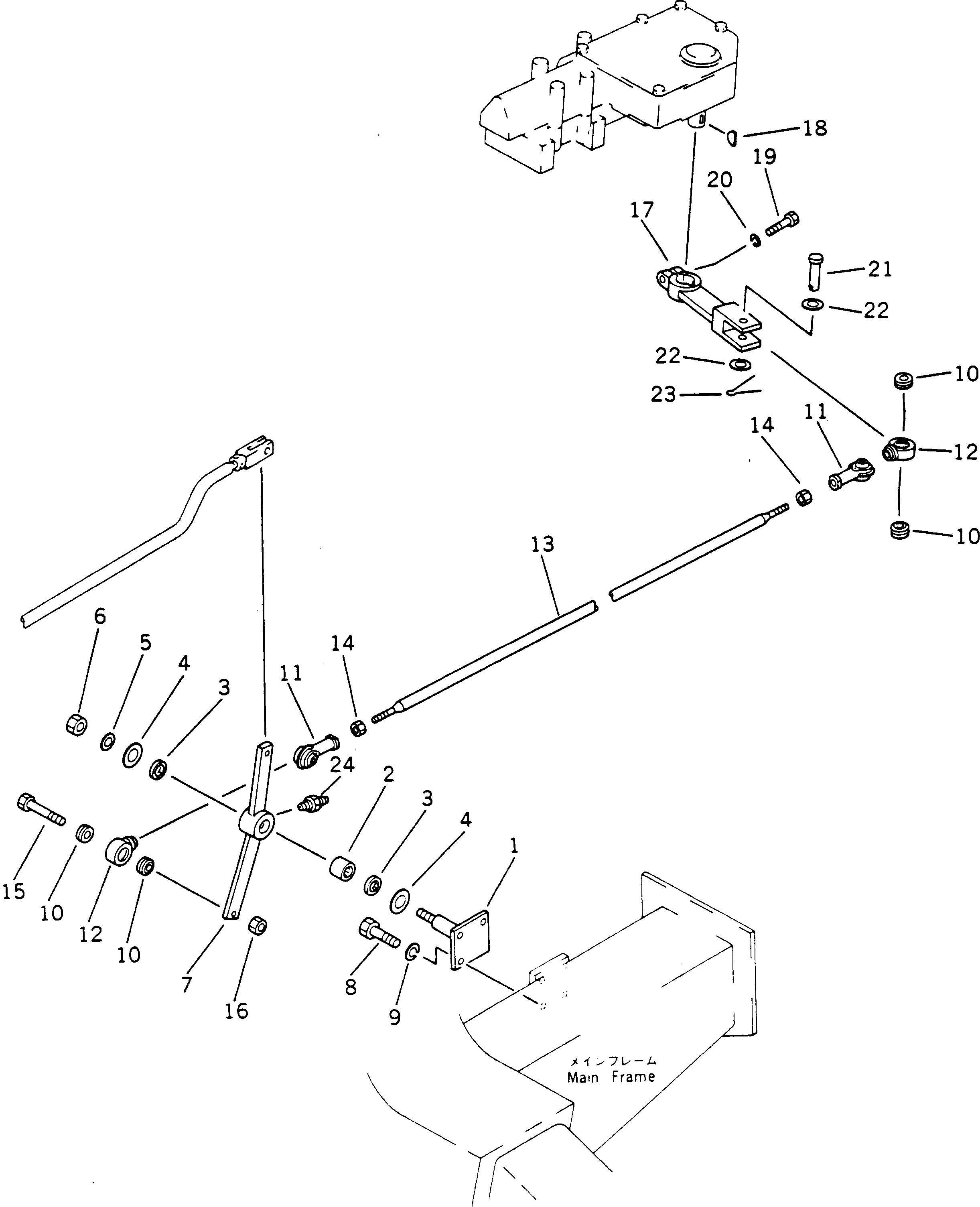 Рычаг 566-43-46250 Komatsu