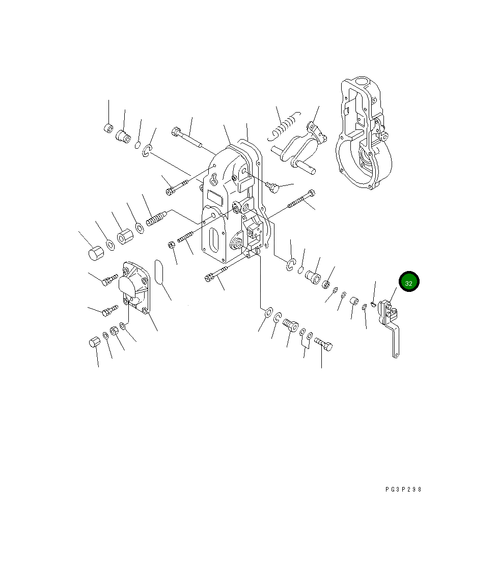 Рычаг DK154341-7820 Komatsu
