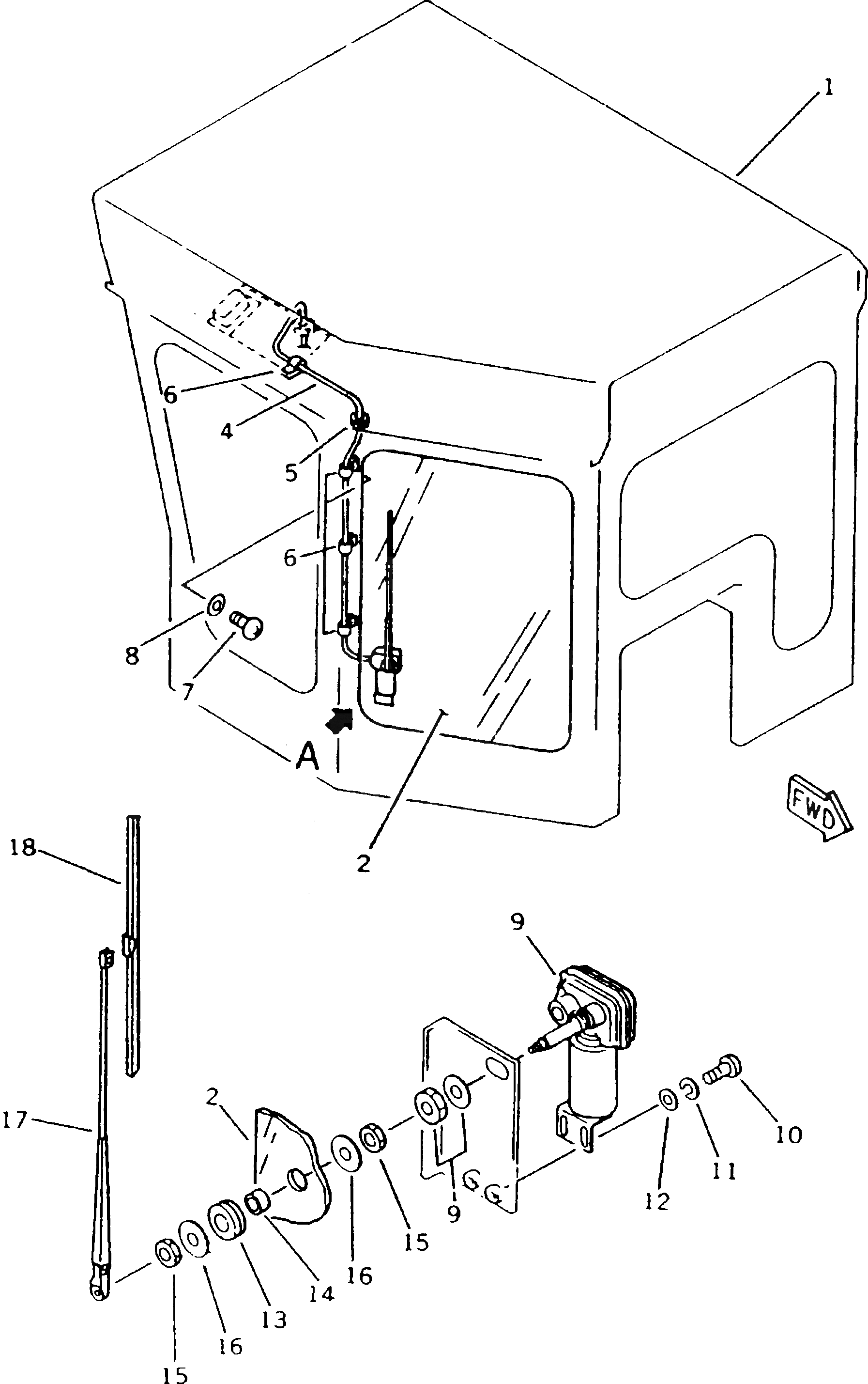 Крышка 196-911-2930 Komatsu