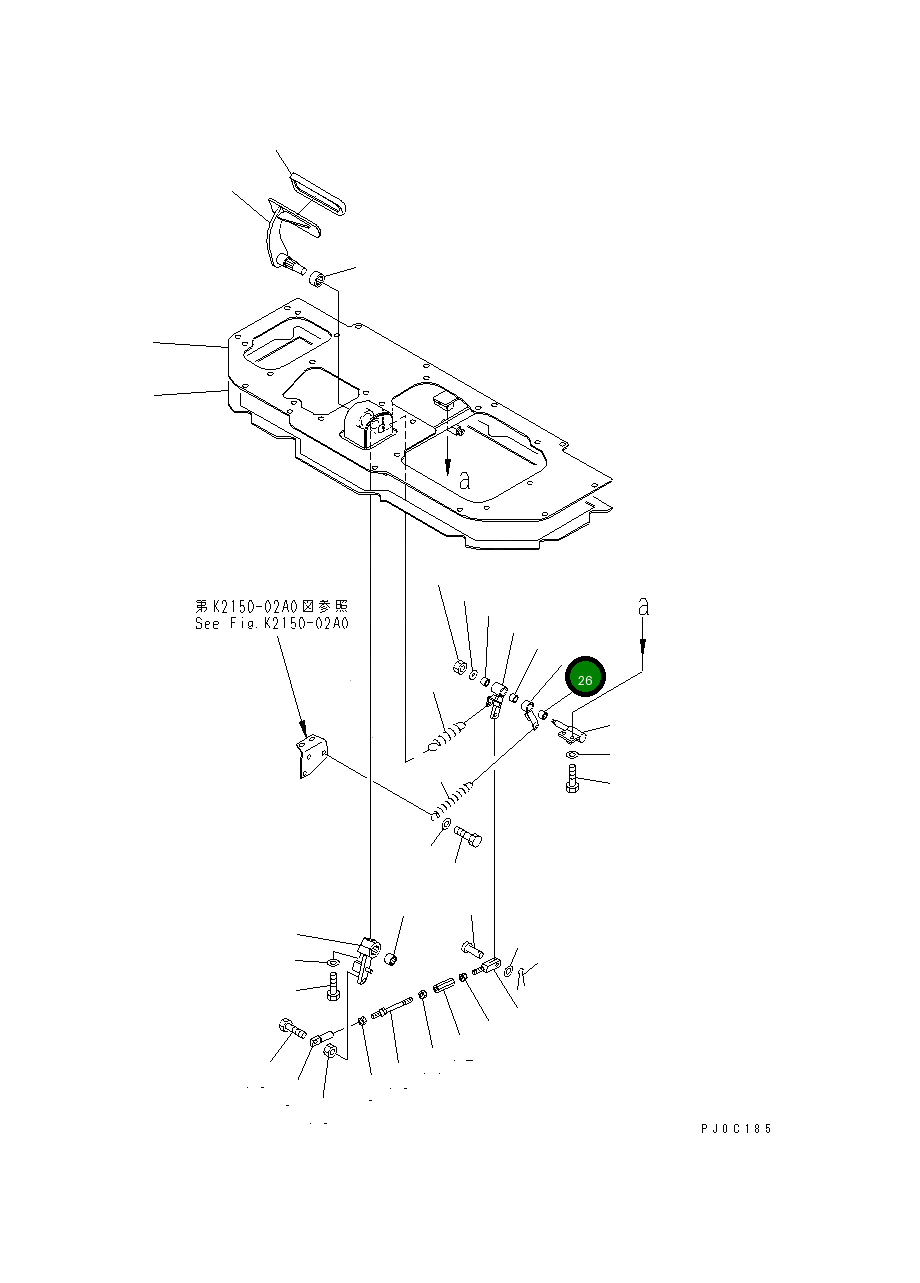 Рычаг 11Y-43-11631 Komatsu