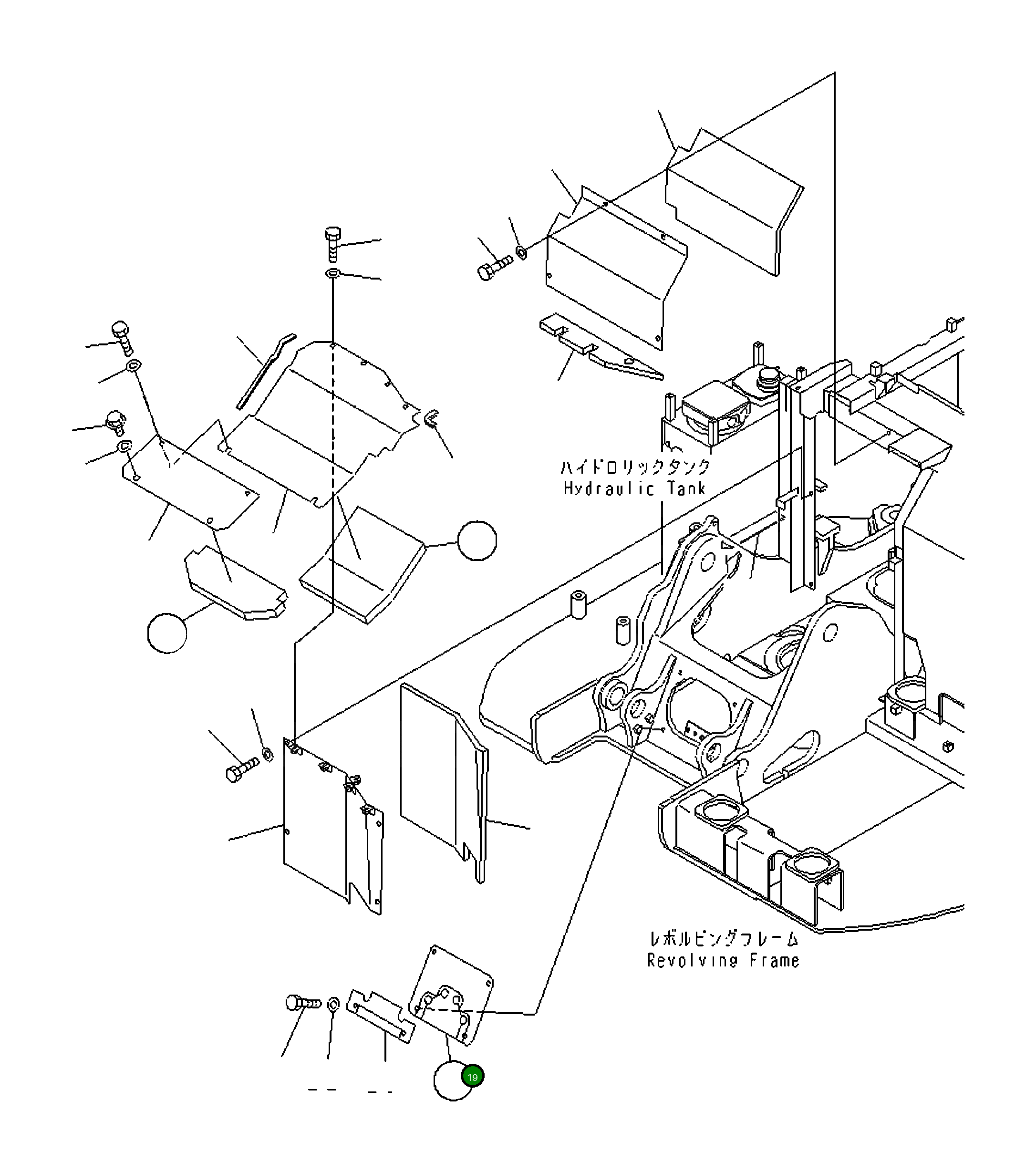 Крышка 22A-914-1751  Komatsu