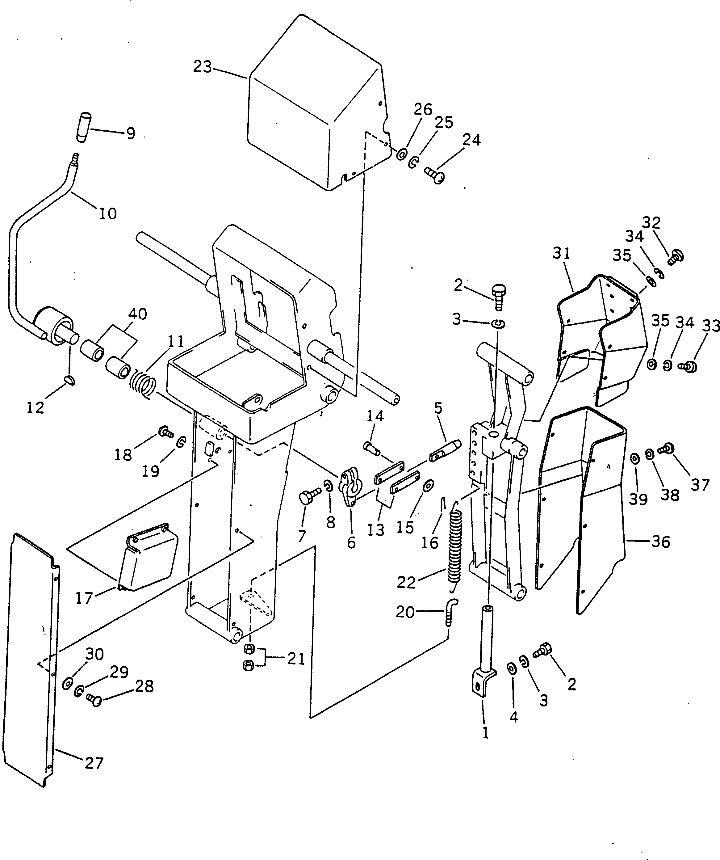 Рычаг 234-43-38280 Komatsu