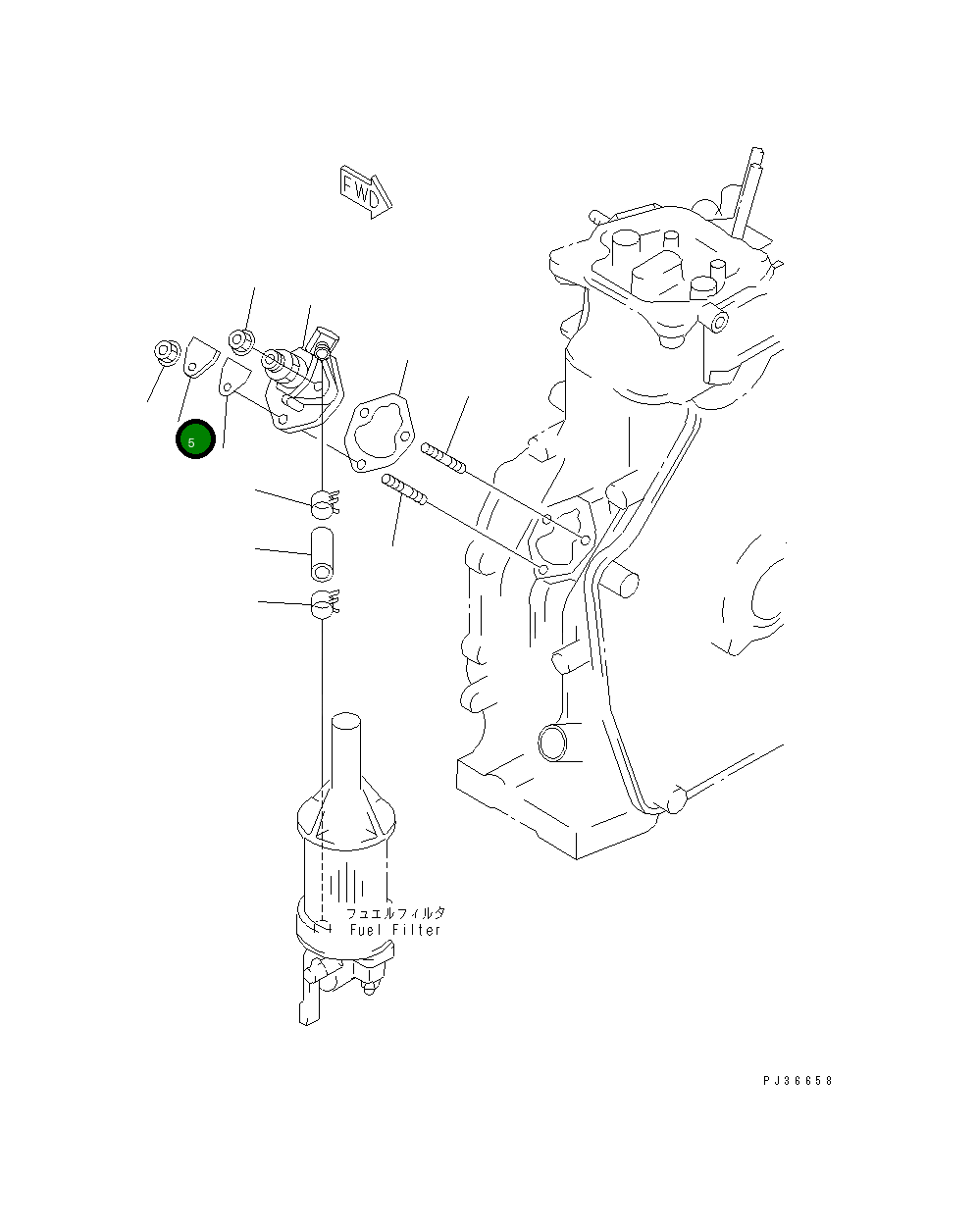 Крышка YM114250-01830 Komatsu