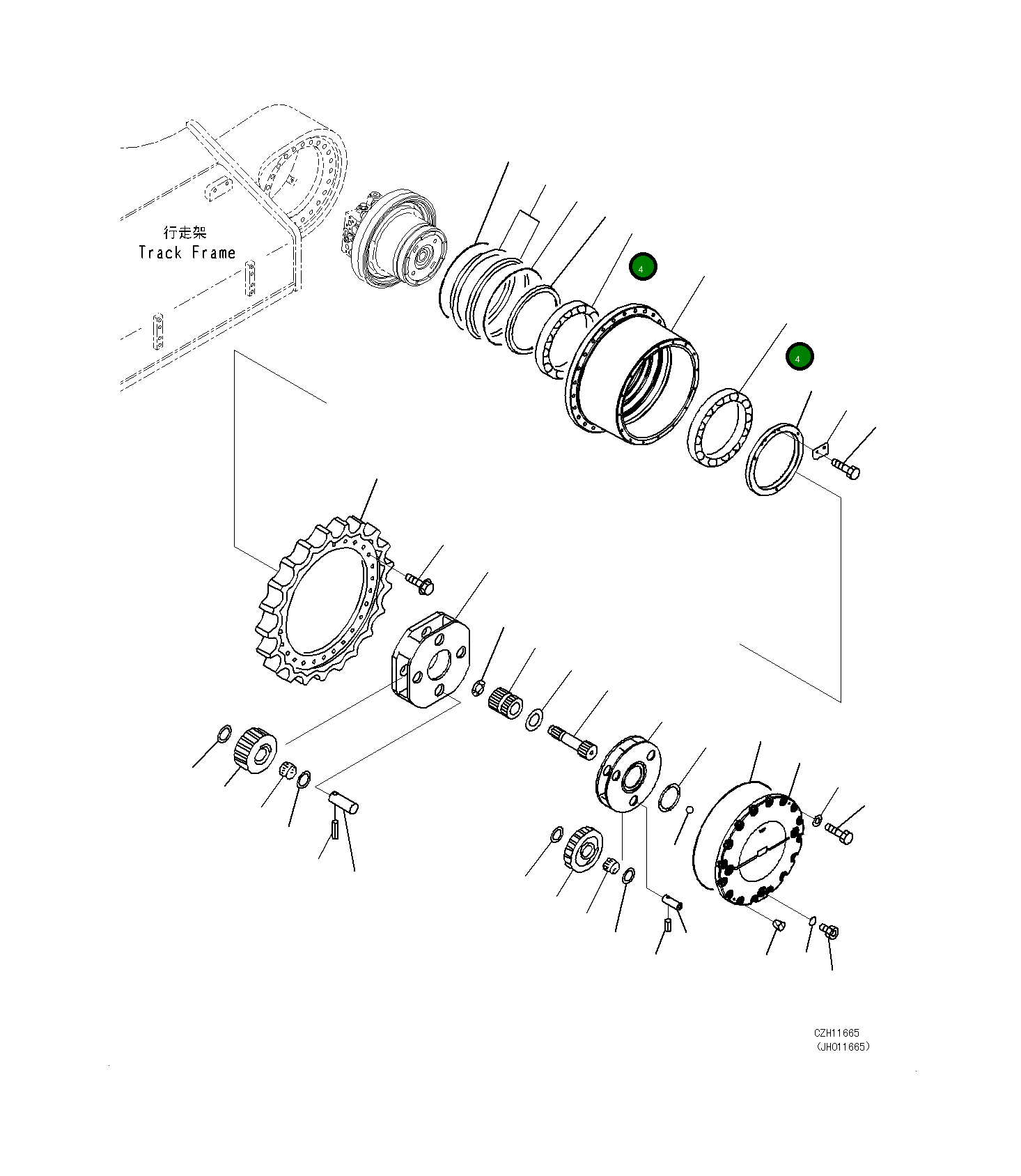Подшипник 208-27-71210 Komatsu