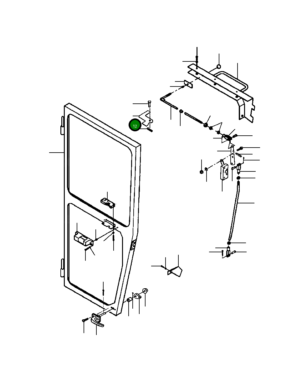 Рычаг 1282 455 H1 Komatsu