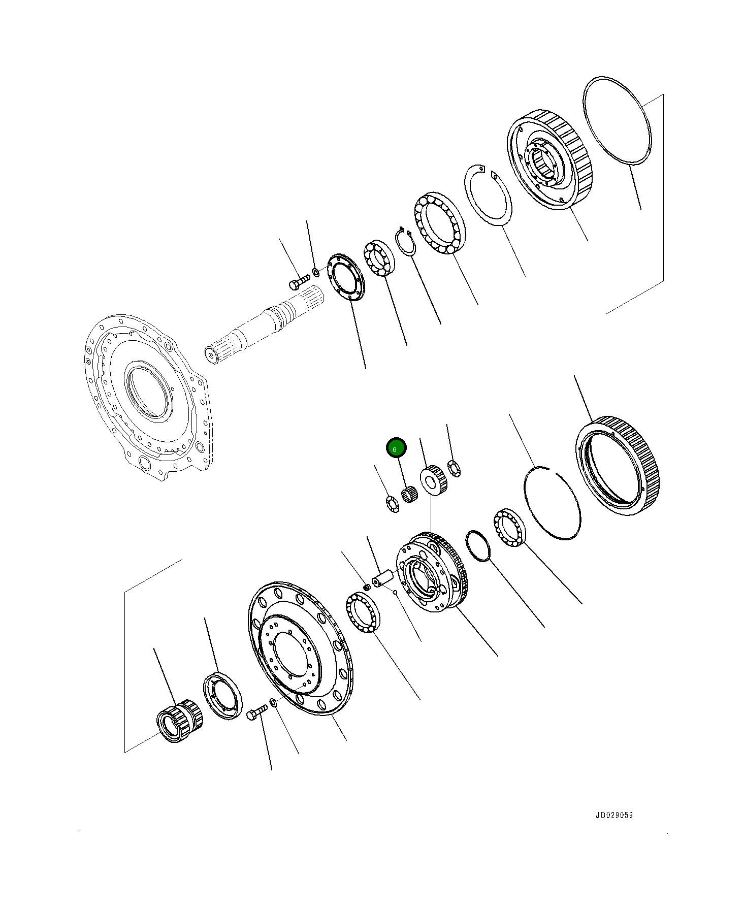 Подшипник 561-15-79430 Komatsu