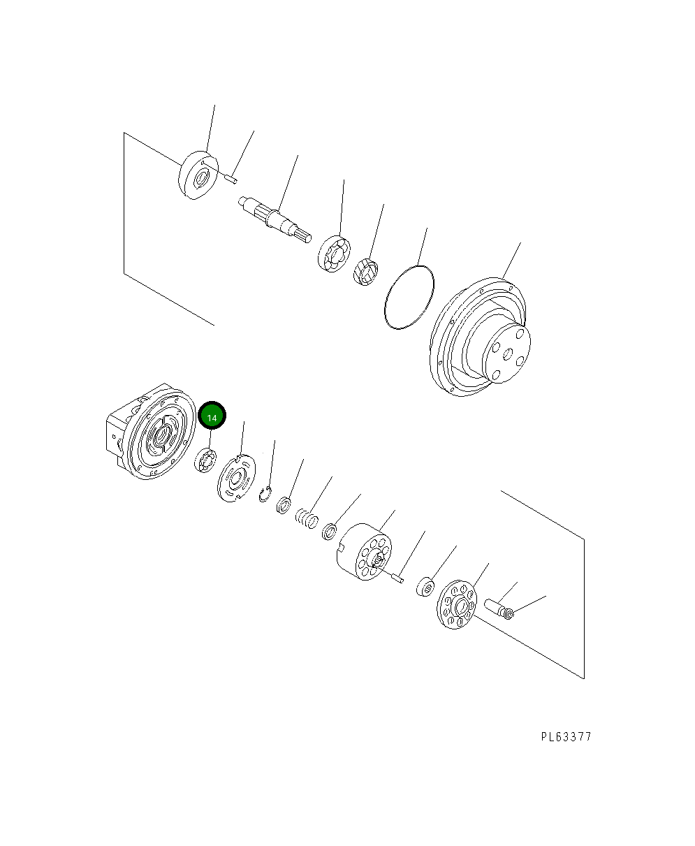 Подшипник 06330-06201 Komatsu