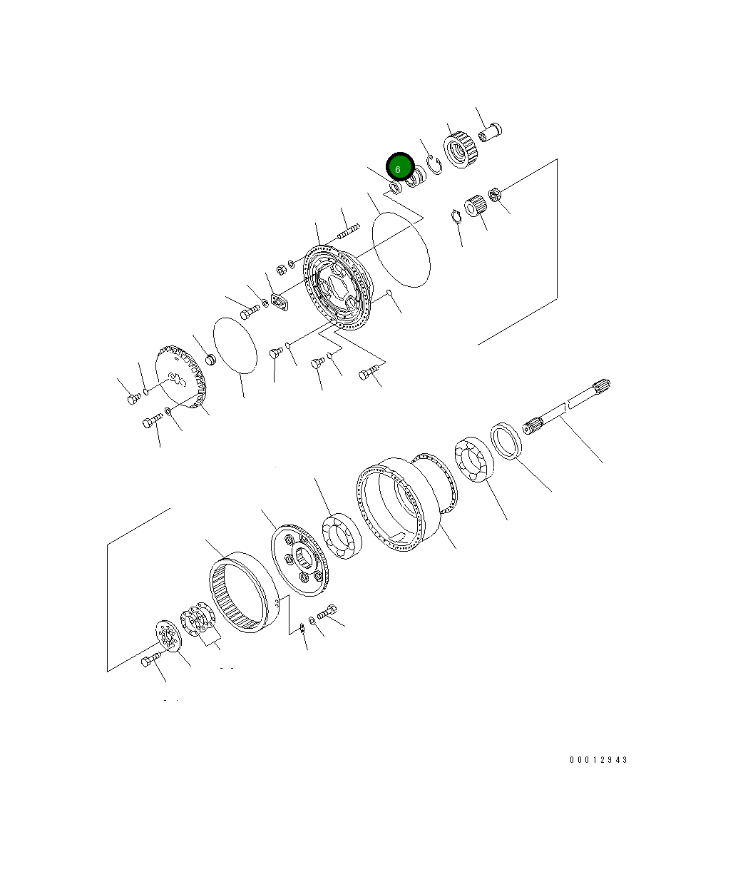 Подшипник 427-22-12520 Komatsu