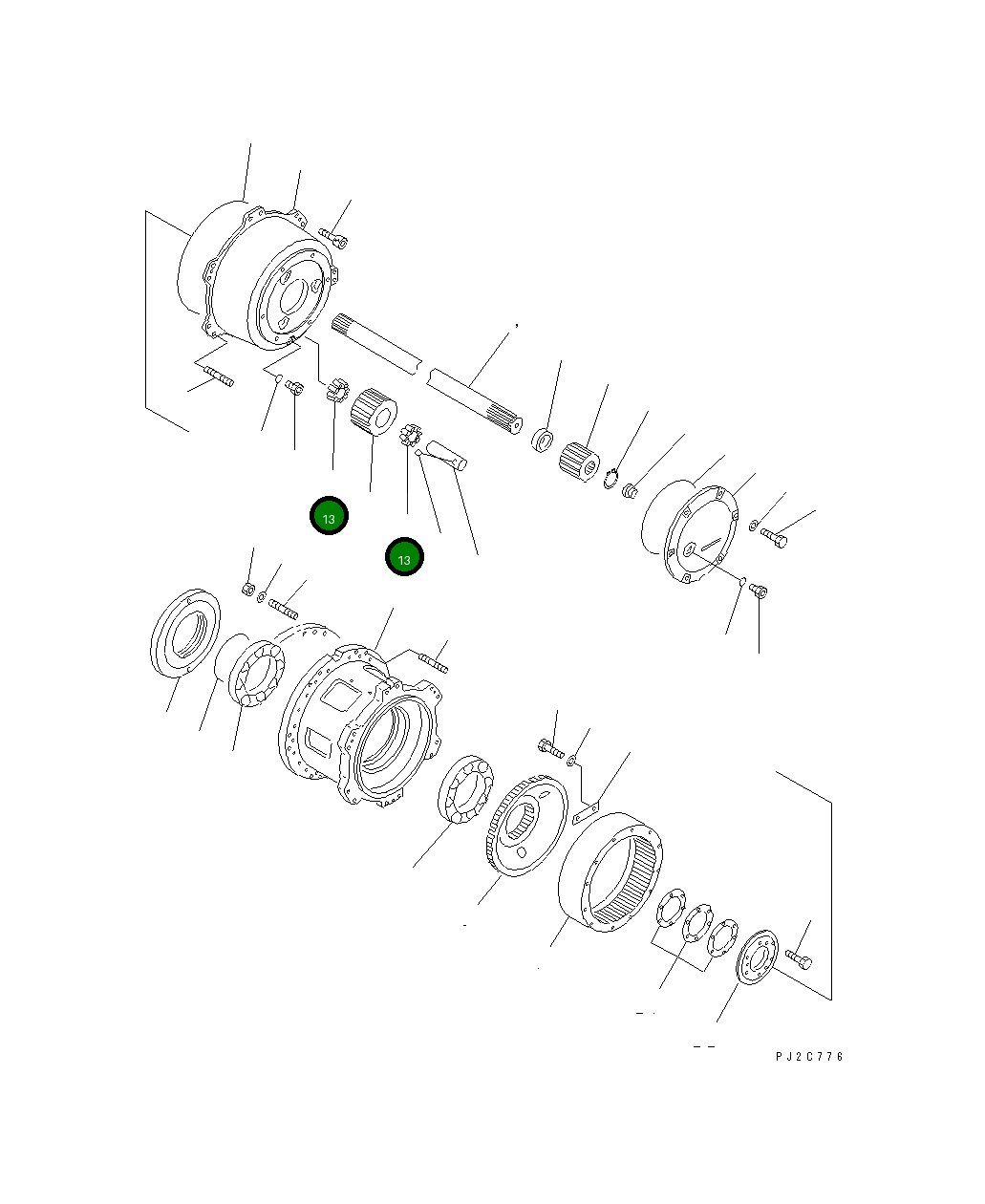 Подшипник 421-22-12770 Komatsu