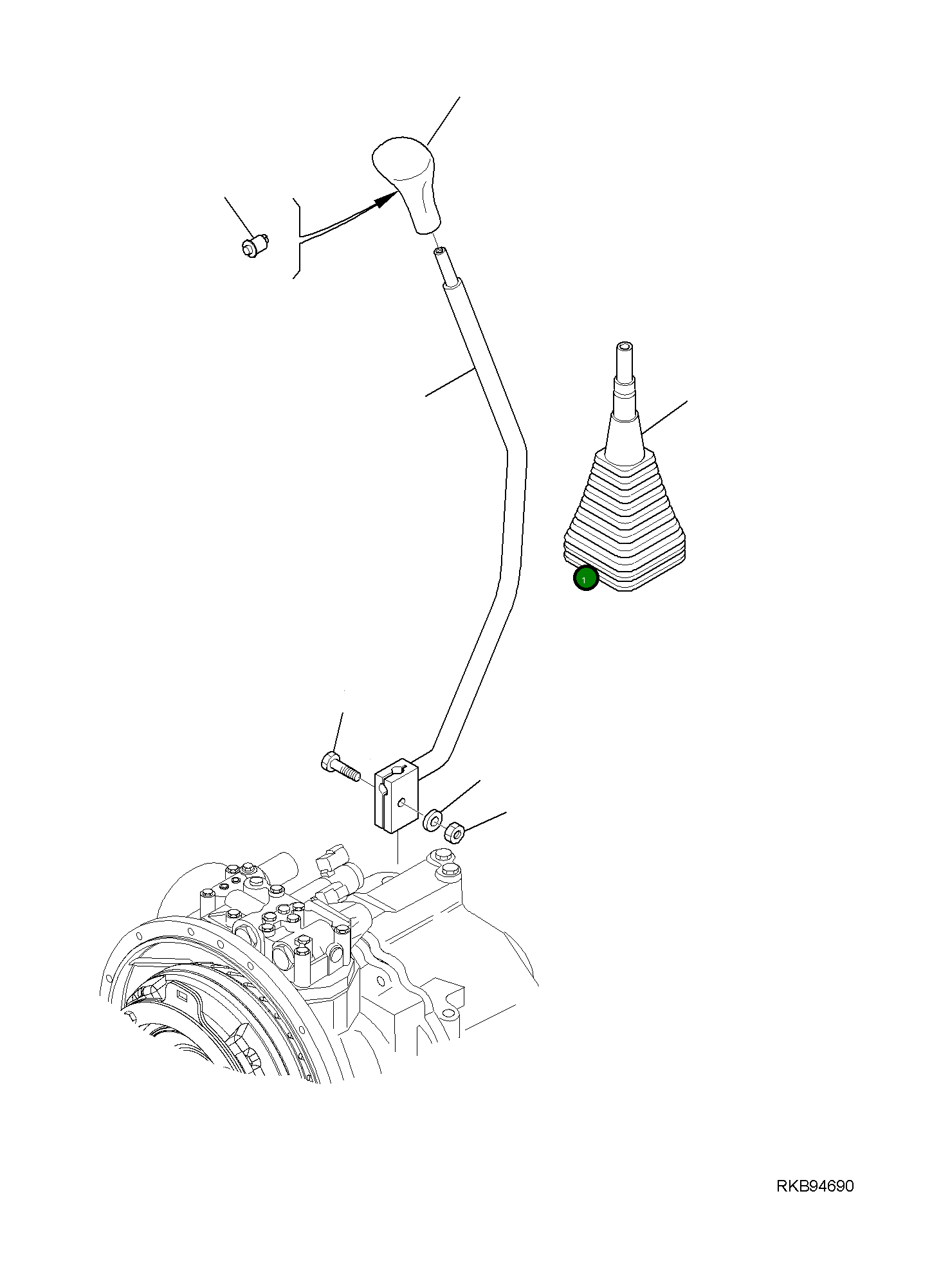 Рычаг 42N-43-11813  Komatsu