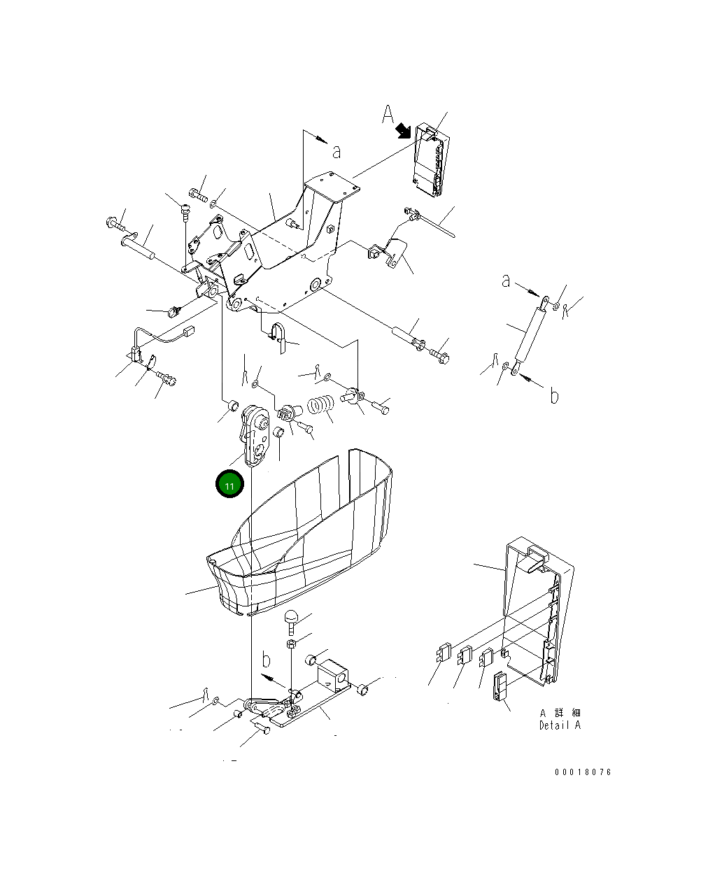Рычаг 22U-43-22391 Komatsu