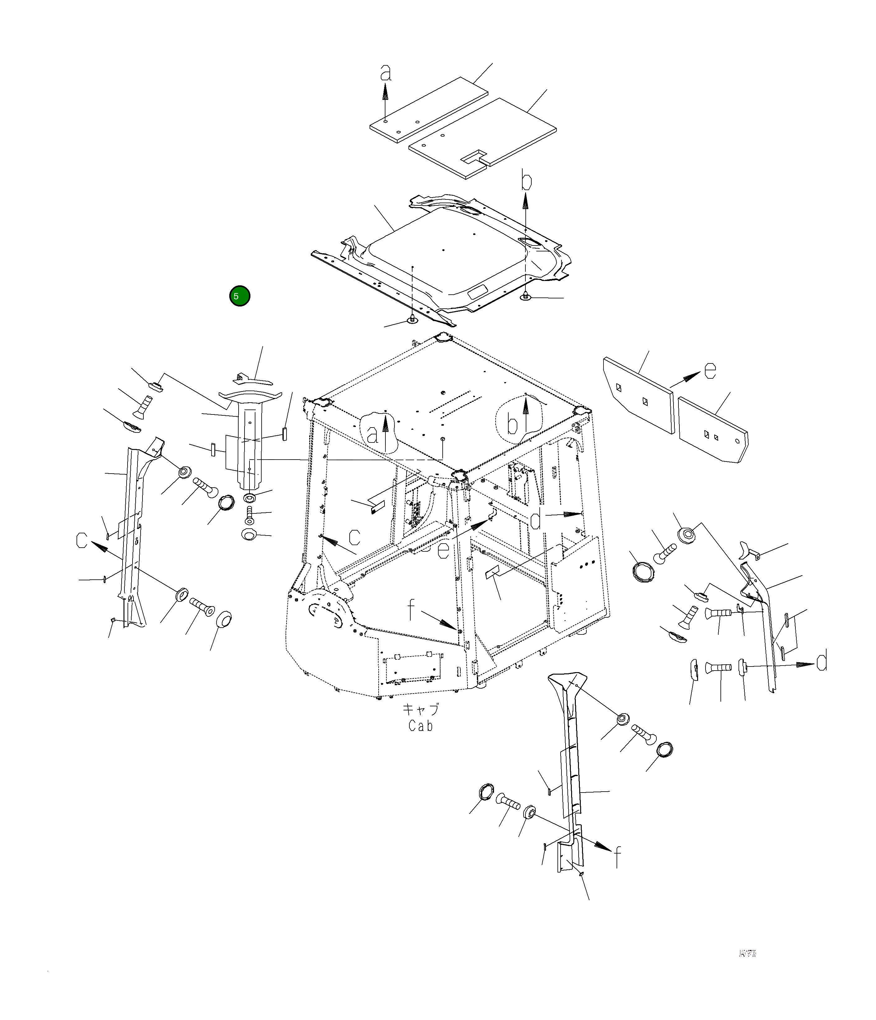 Крышка 423-925-5810  Komatsu