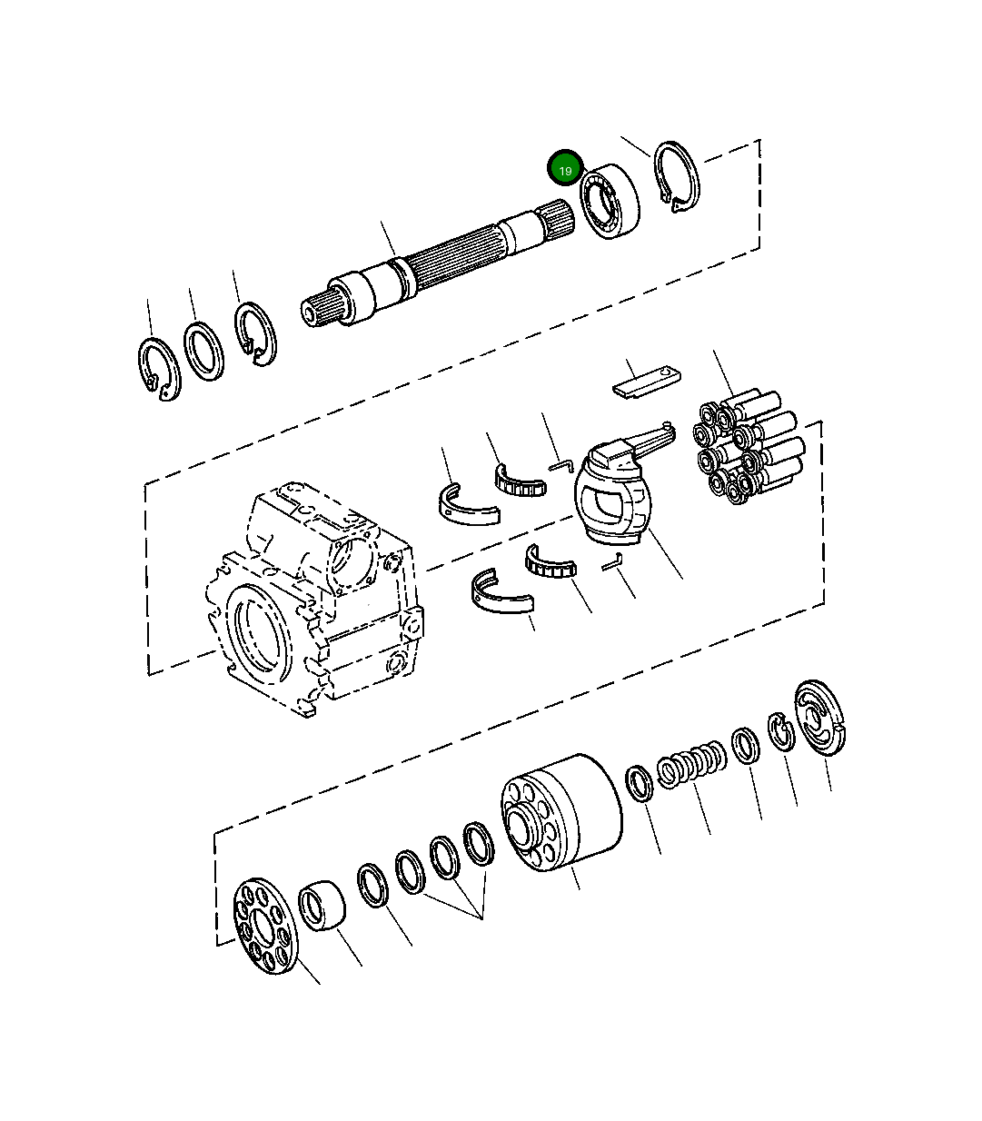 Подшипник 1434 104 H1 Komatsu