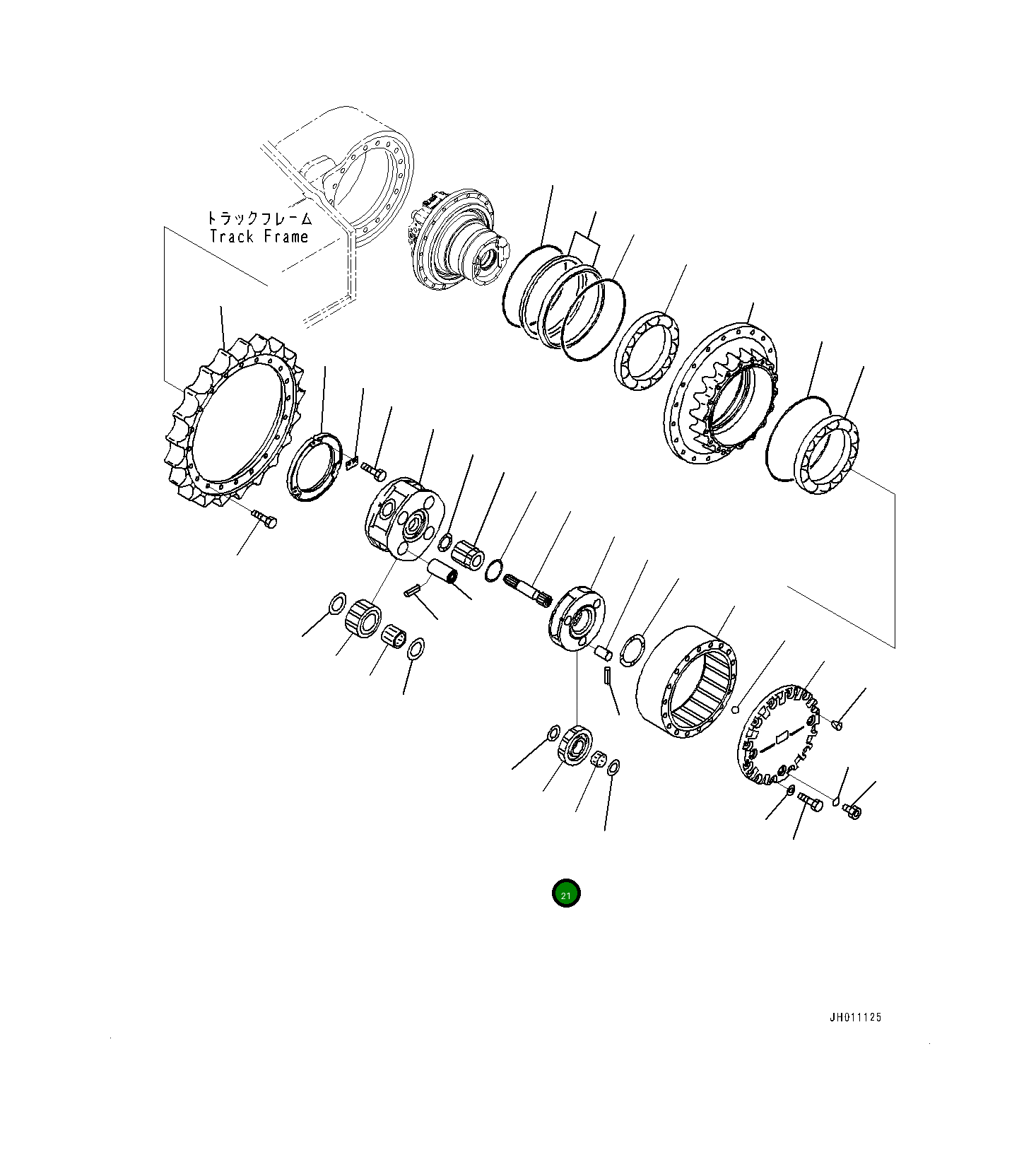 Подшипник 20Y2721260 Komatsu