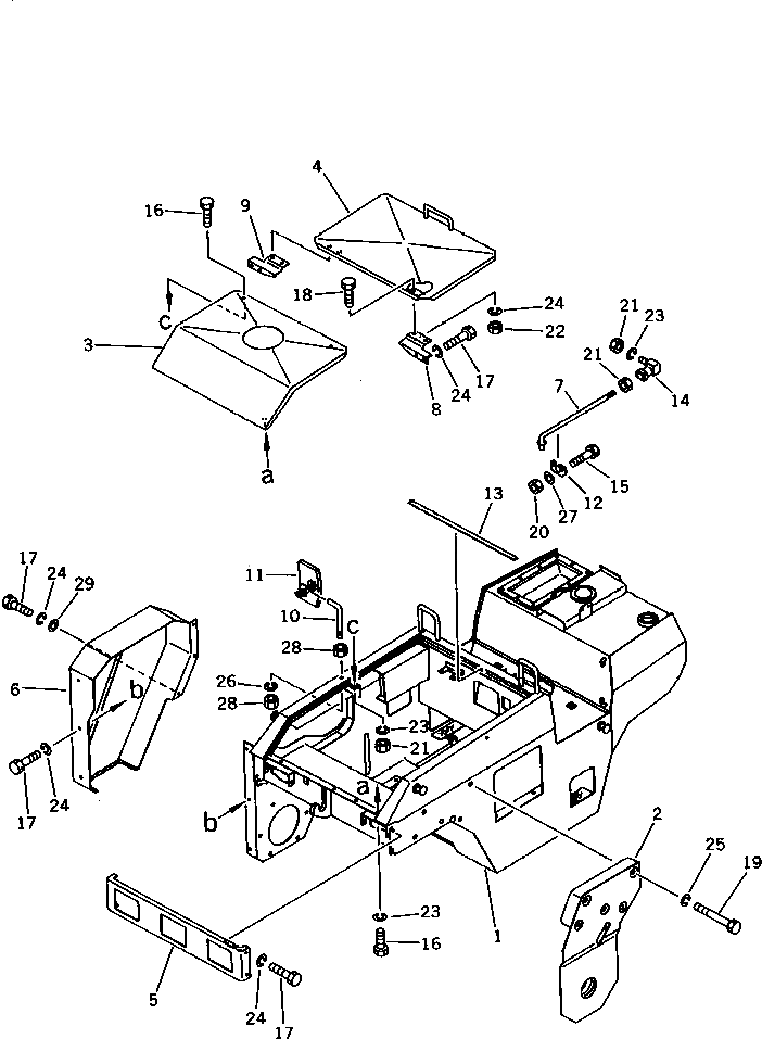 Крышка 268-10-36800 Komatsu